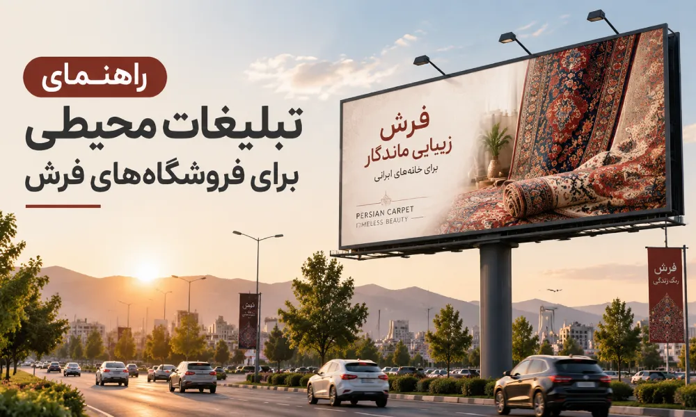 تبلیغات محیطی برای فروشگاههای فرش